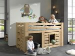 Lit Compact en hauteur Oliver 90x200