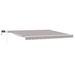 Store Rétractable Manuel vidaXL avec LED Clair 400x300 cm