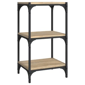 vidaXL Bibliothèque Chêne Sonoma 40x33x70 5 cm Bois d'ingénierie acier