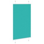 vidaXL Store plissé vert pétrole 70x150 cm largeur du tissu 69 4 cm