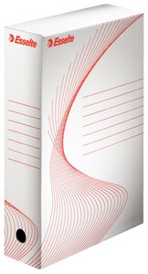 Boîte d'archivage BOXY carton 25 x 35 cm Dos de 80 mm Blanc ESSELTE