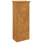 vidaXL Boîte de dépôt de colis Rouillé 44.5 x 29 x 110.5 cm