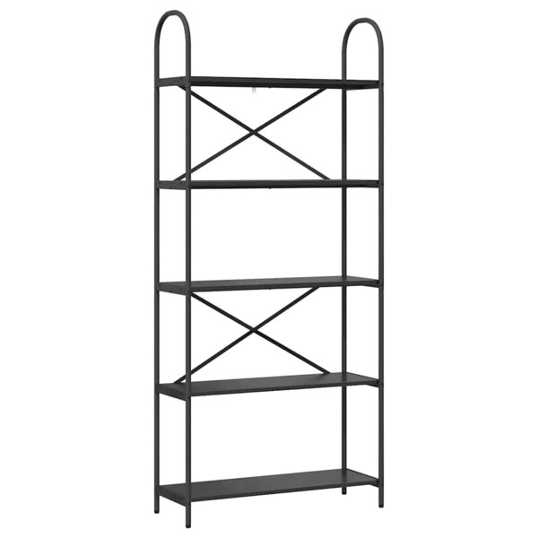 vidaXL Étagère Chêne noir 80 x 30 x 183 cm Bois d'ingénierie