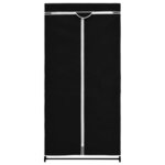 vidaXL Garde-robe Noir 75x50x160 cm