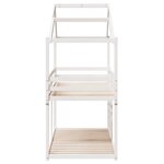 vidaXL Lit superposé sans matelas blanc 80x200 cm bois de pin massif