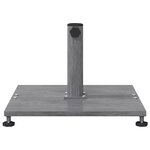 vidaXL Socles de parasol d'extérieur Bois foncé 45 x 45 x 31 cm Acier