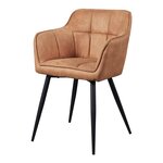 Lot de 4 chaises de salle à manger moderne design robuste 81 x 57 x 53 cm marron 03_0009805