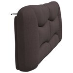 vidaXL Coussin de tête de lit marron foncé 200 cm tissu