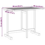 vidaXL Ensemble à manger de jardin pliable 3 Pièces bois d'acacia massif