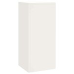 vidaXL Supports pour plantes 3 Pièces Blanc 24 x 24 x 75 cm Acier