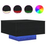 vidaXL Table Basse Chêne noir 55 x 55 x 31 cm Bois d'ingénierie