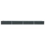 vidaXL Lit surélevé de jardin Acier galvanisé 600x80x45 cm Anthracite