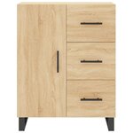 vidaXL Buffet haut Chêne sonoma 69 5x34x180 cm Bois d'ingénierie
