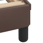 vidaXL Cadre de lit avec tête de lit marron 80x200 cm Similicuir