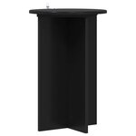 vidaXL Support de Plante 2 pièces Noir Ø40 x 60 cm Bois d'ingénierie