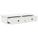 vidaXL Étagère murale avec tiroirs blanc 80x31x17 cm bois d'ingénierie