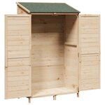 vidaXL Abri de jardin Naturel 106 x 56 x 176 5 cm Bois d'ingénierie