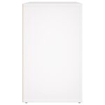 vidaXL Table de chevet Blanc 50x36x60 cm Bois d'ingénierie