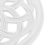 vidaXL Socle de parasol Blanc 44x44x31 cm Fonte