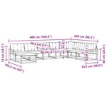 vidaXL Ensemble de canapés d'extérieur 8 pc Blanc et crème