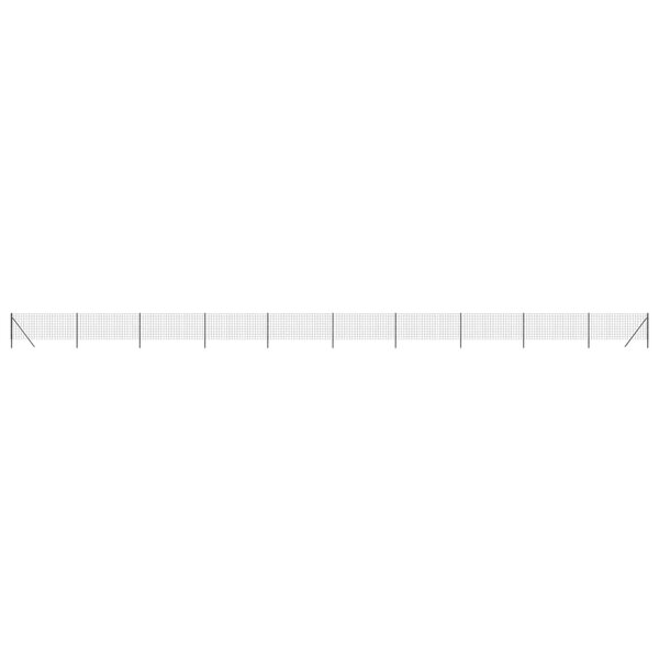 vidaXL Clôture en treillis métallique anthracite 1x25m acier galvanisé