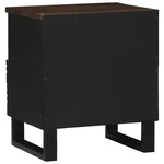 vidaXL Cabinet de chevet avec tiroir 2 Pièces Noyer 40 x 33 x 46 cm