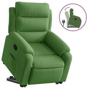 vidaXL Fauteuil inclinable Vert clair Velours