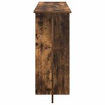 vidaXL Table console Chêne Fumé 100 x 30 x 75 cm Bois d'ingénierie