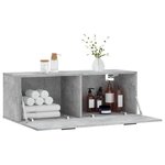 vidaXL Armoire murale gris béton 100x36 5x35 cm bois d'ingénierie