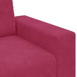 vidaXL Ensemble de Canapés 2 Pièces Rouge bordeaux 221 x 78 x 80 cm