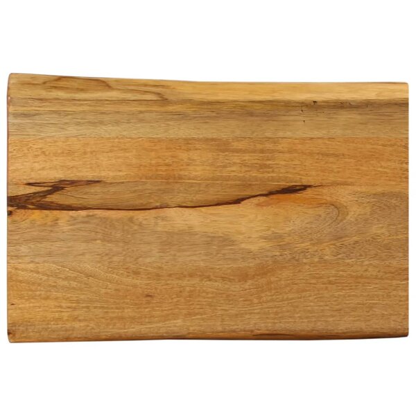 vidaXL Dessus de table 70x40x3 8 cm bord vivant bois massif manguier