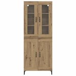 vidaXL Haut Armoire Chêne artisanal 69 5 x 34 x 180 cm