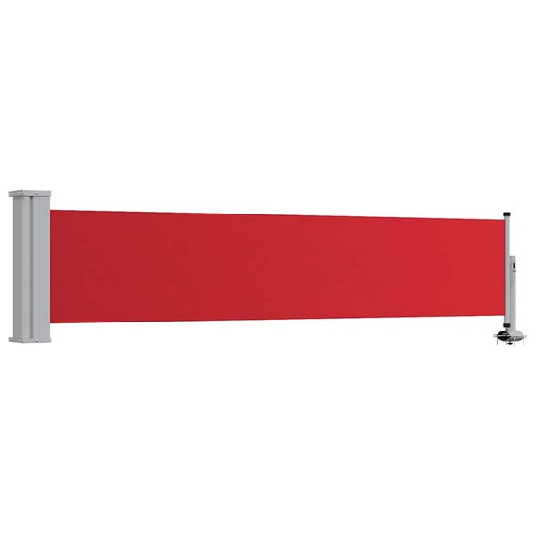 vidaXL Auvent latéral rétractable de patio 60x300 cm Rouge