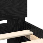 vidaXL Cadre de lit Chêne noir 140 x 200 cm Bois d'ingénierie