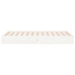 vidaXL Cadre de lit sans matelas blanc bois massif 100x200 cm