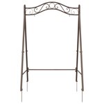 vidaXL Cadre de balançoire Marron ancien 113 x 121 5 x 168 cm Acier