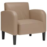 vidaXL Chaise de canapé avec accoudoirs cappuccino noir 54 cm