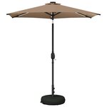 vidaXL Parasol de jardin avec lumières LED et base 230 x 230 cm