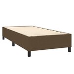 vidaXL Sommier à lattes de lit et matelas LED Marron foncé 100x200 cm