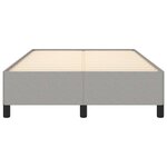 vidaXL Cadre de lit sans matelas gris clair 120x200 cm tissu