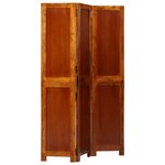 vidaXL Paravent Marron 105 x 160 cm Bois d'acacia massif