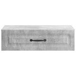 vidaXL Table d'appoint murale Gris béton 59 x 34 5 x 17 cm