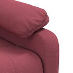 vidaXL Fauteuil inclinable électrique Rouge bordeaux Tissu