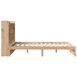 vidaXL Lit bibliothèque sans matelas 160x200 cm bois massif de pin