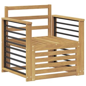 vidaXL Ensemble de canapés d'extérieur Bois d'Acacia Massif Blanc