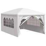 vidaXL Tente de réception 3x4 m Blanc