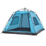 vidaXL Tente de camping à dôme 5 personnes bleu libération rapide