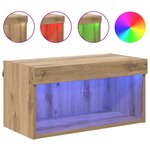 vidaXL Meuble TV Chêne artisanal 60 x 30 x 30 cm Bois d'ingénierie