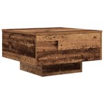 vidaXL Table Basse Bois ancien 55 x 55 x 31 cm Bois d'ingénierie