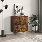 vidaXL Buffet Chêne fumé 60x35x70 cm Bois d'ingénierie